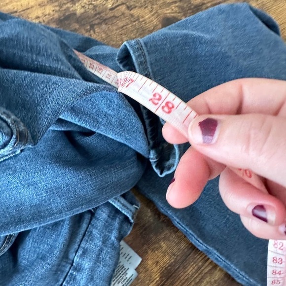 Good American Womens Good Skinny Legs Crop Jeans Denim Light Wash Blue Size 18 - Picture 9 of 12